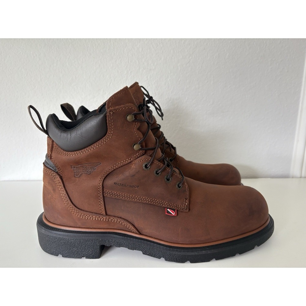 RED WING Oil Resistant Steel Toe Waterproof Leather Boots Oil Resistant USA - Picture 3 of 13